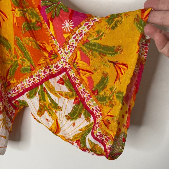 Haute Hippie crop tropical print‎ top - NEW - Picture 4 of 10